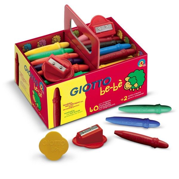 Giotto be-bè Crayons de Cire Maxi - Schoolpack