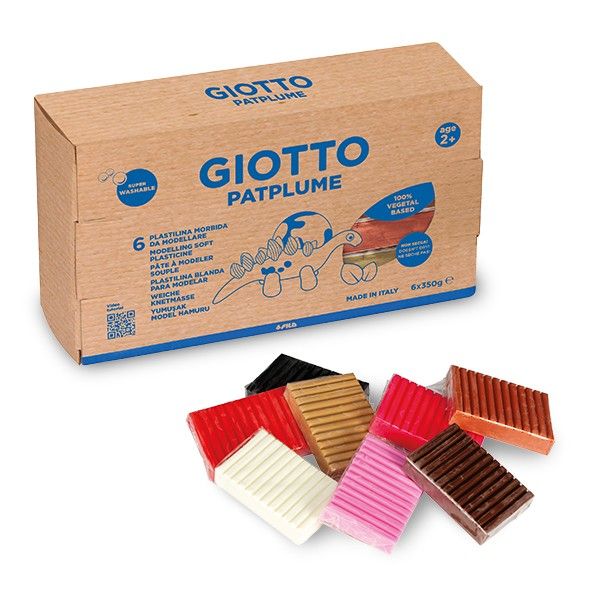 Giotto Patplume Knetmasse Skin Tones- School pack