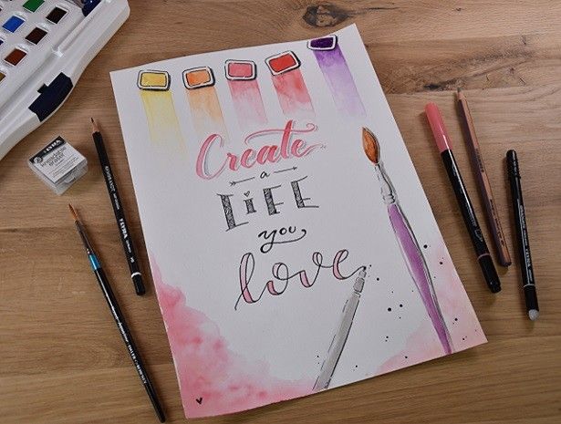 WATERCOLOUR LETTERING!