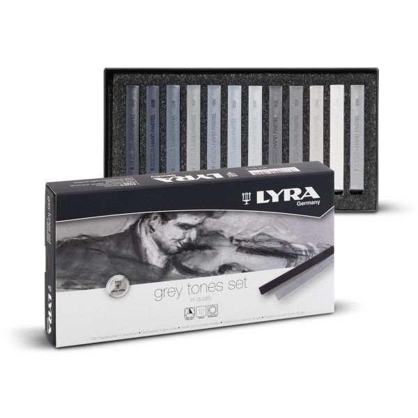 Lyra Hard pastel - Set de tonos grises