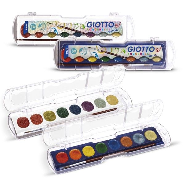 Giotto Acuarelas Glitter y Metal