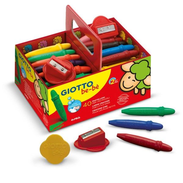 Giotto be-bè Crayons de Cire Maxi - Schoolpack