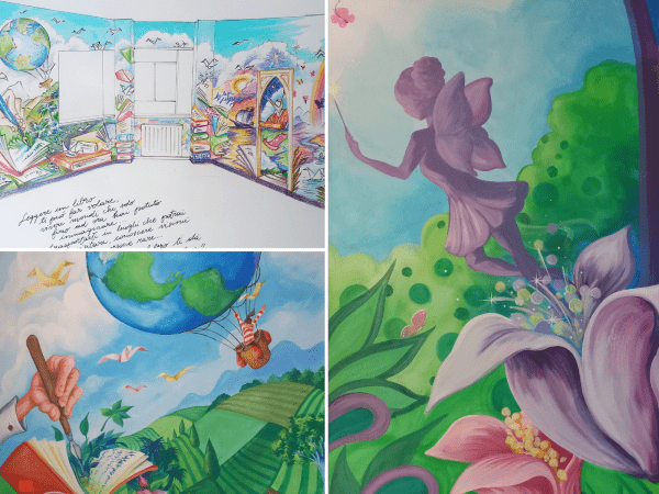 Un murales per celebrare la lettura e la creatività all’Istituto Comprensivo di Medesano di Felegara