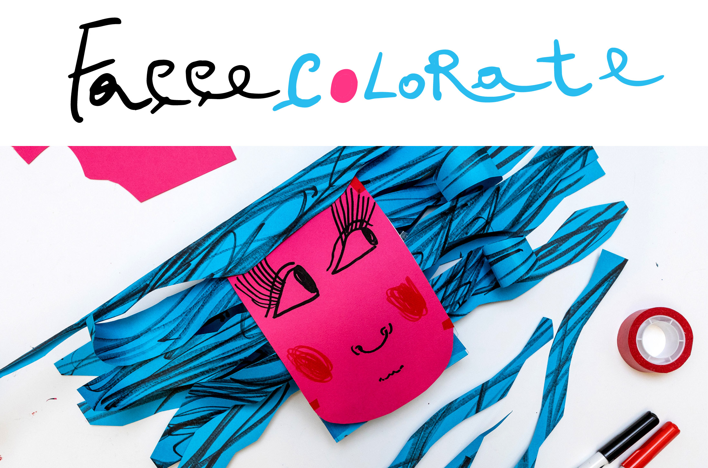 Facce colorate. I Colori delle emozioni e delle espressioni.