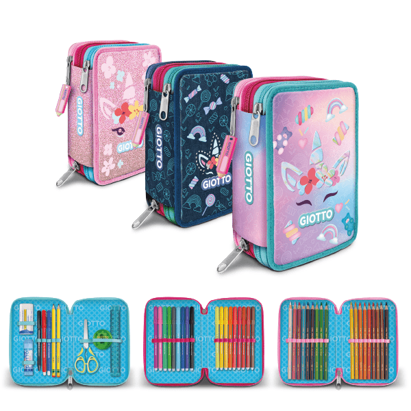 GIOTTO Astucci 3 ZIP Candy Collection FILA
