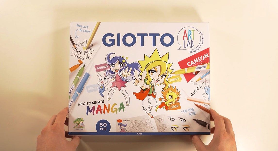 GIOTTO Kit Art Lab How To Create Manga - Prodotti per Attività Creative