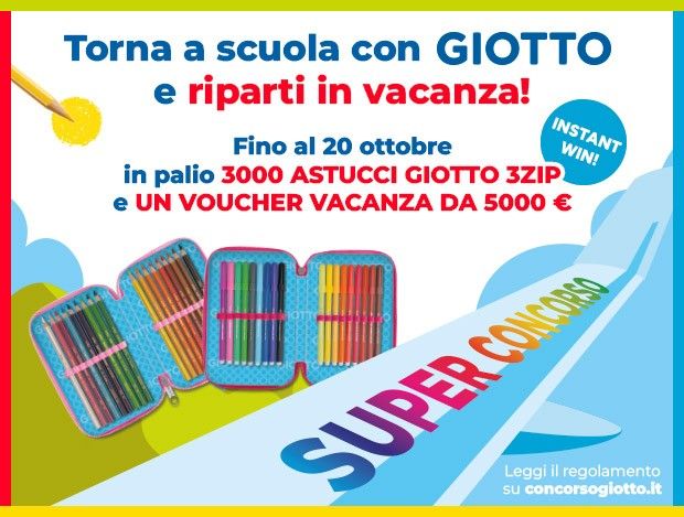  Acquista un prodotto Giotto e partecipa al Super Concorso!