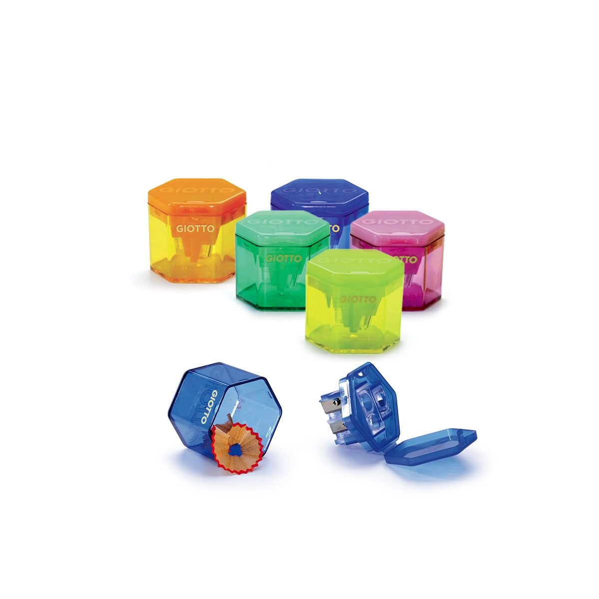 Set Di 12 Temperamatite In Metallo Con 2 Fori - Per Matite Standard E Grandi, Per Scuola E Ufficio