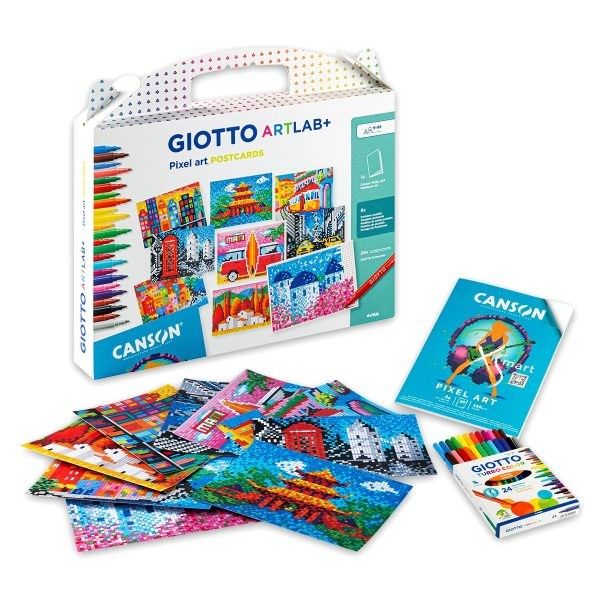GIOTTO ARTLAB+ Pixel Art Postcards