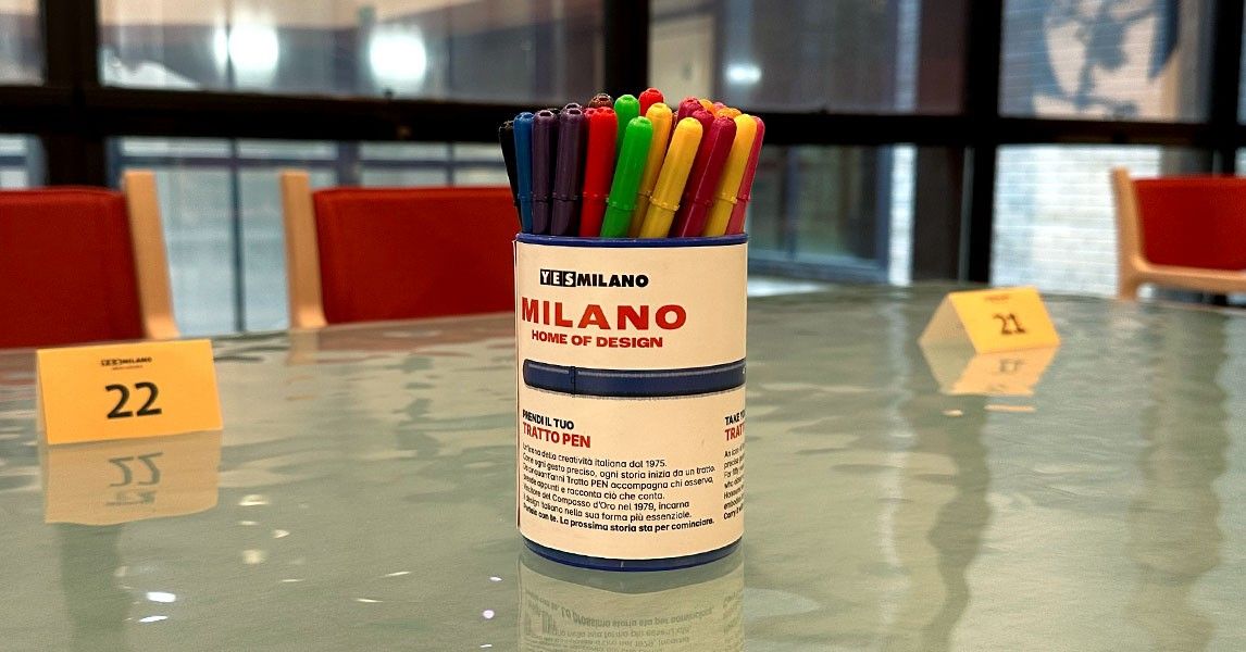 Tratto Pen: il design italiano incontra i Giochi nella YESMilano Media Lounge