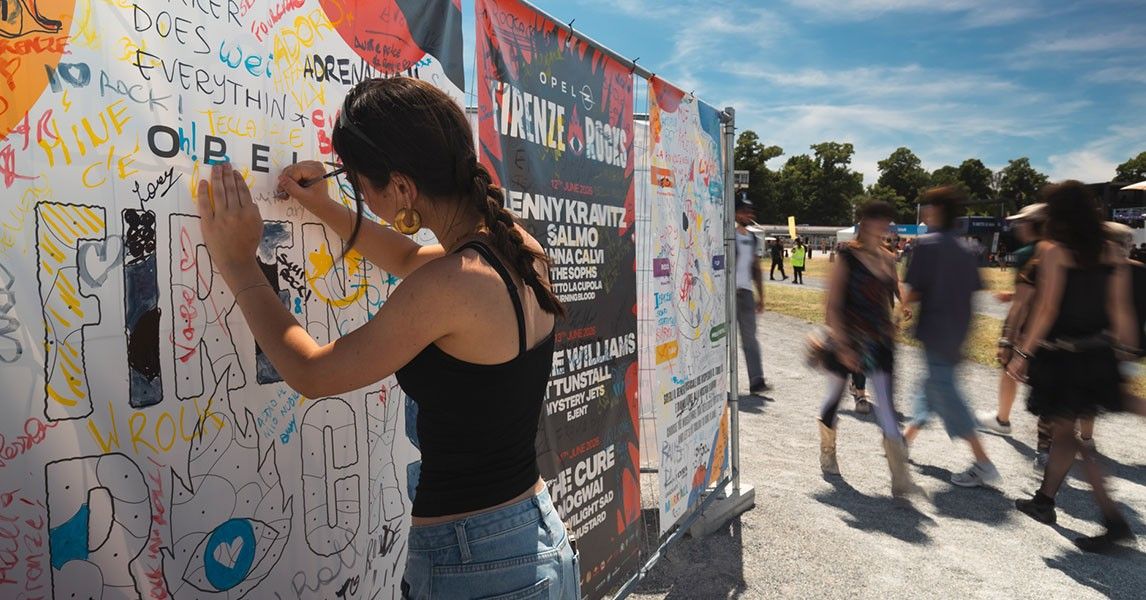 Opel Firenze Rocks: anche i colori hanno fatto musica
