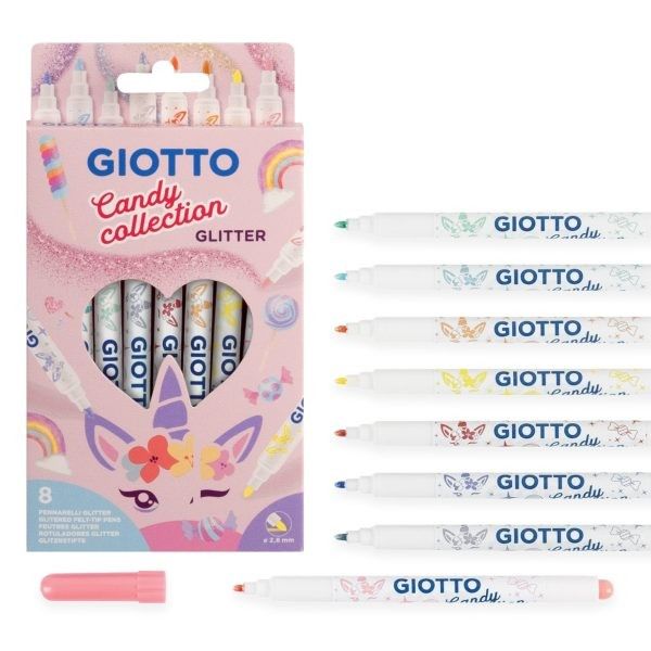 GIOTTO Pennarelli Turbo Glitter – Candy Collection