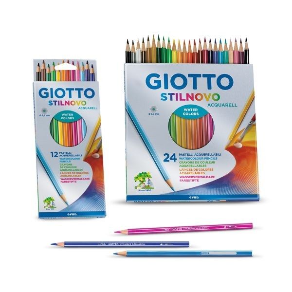 Giotto Stilnovo 516500 Set Matite Colorate 84 Assortiti & Stilnovo Pastelli  Colorati In Astuccio 24 Colori