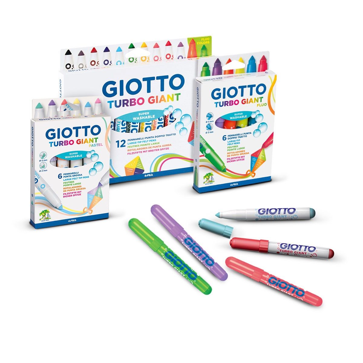 pastel coloured felt tip pens