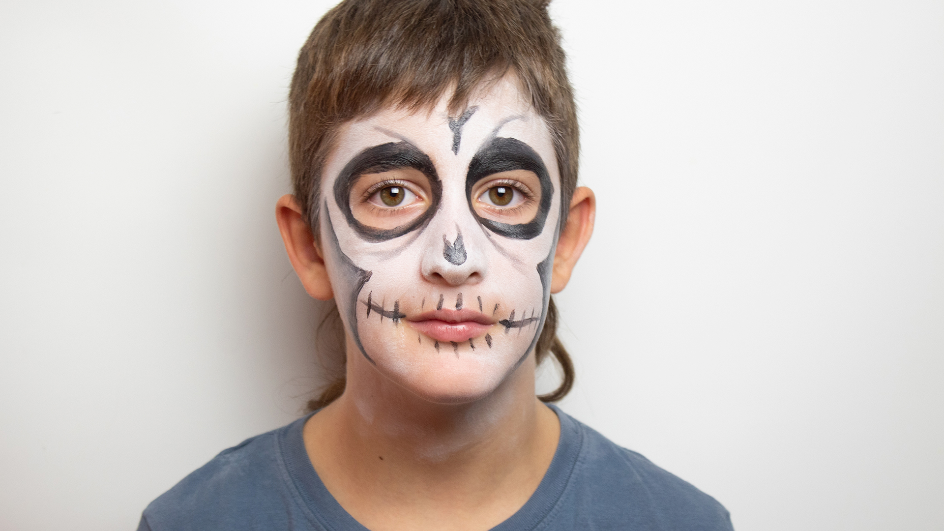 Maquilhagem de esqueleto para o Halloween?
