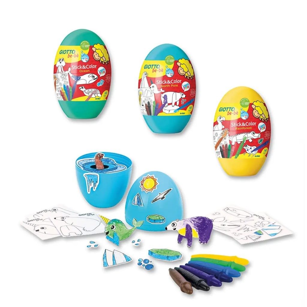 GIOTTO be-bè Stick&Color Egg - Fila International