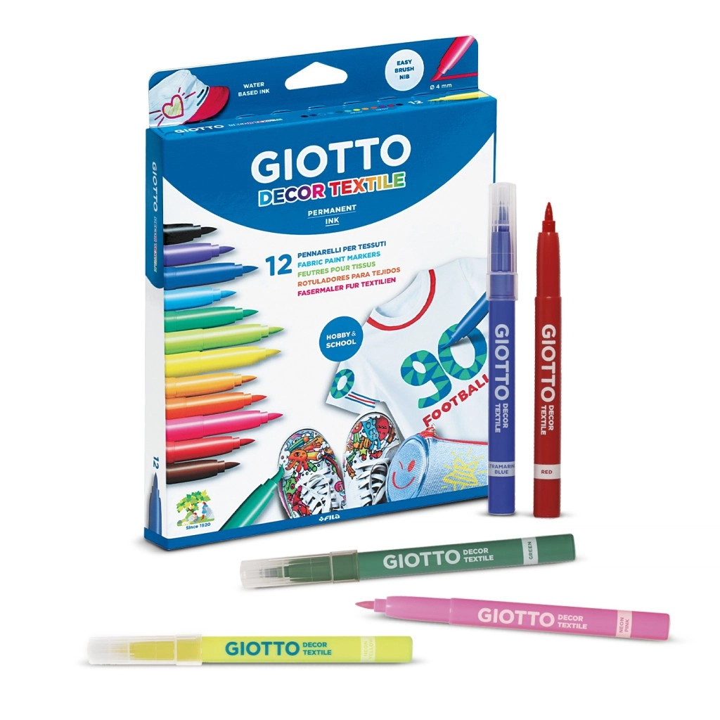 Giotto Surface Decor Brown Pens can be used on Fabric colouring highliting 