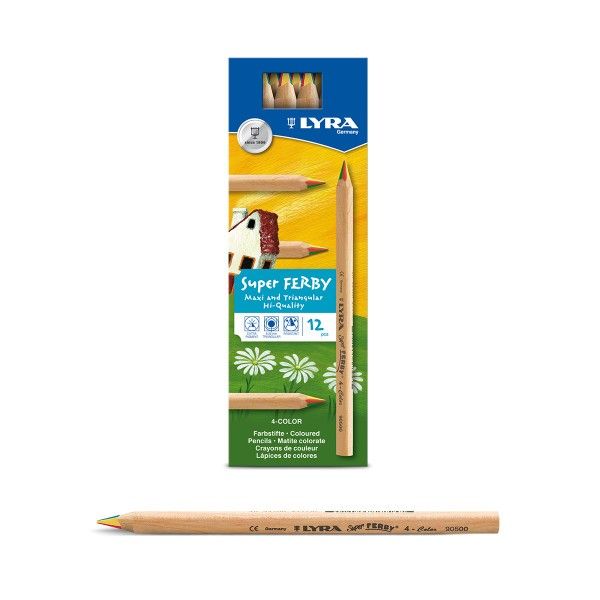 Lyra Super Ferby NEON Colour Pencil 6 Color | AL BADER STATIONERY
