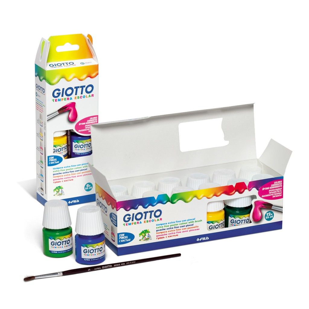Giotto Tempera Extra Fine 12 Colori Da 7,5 Ml