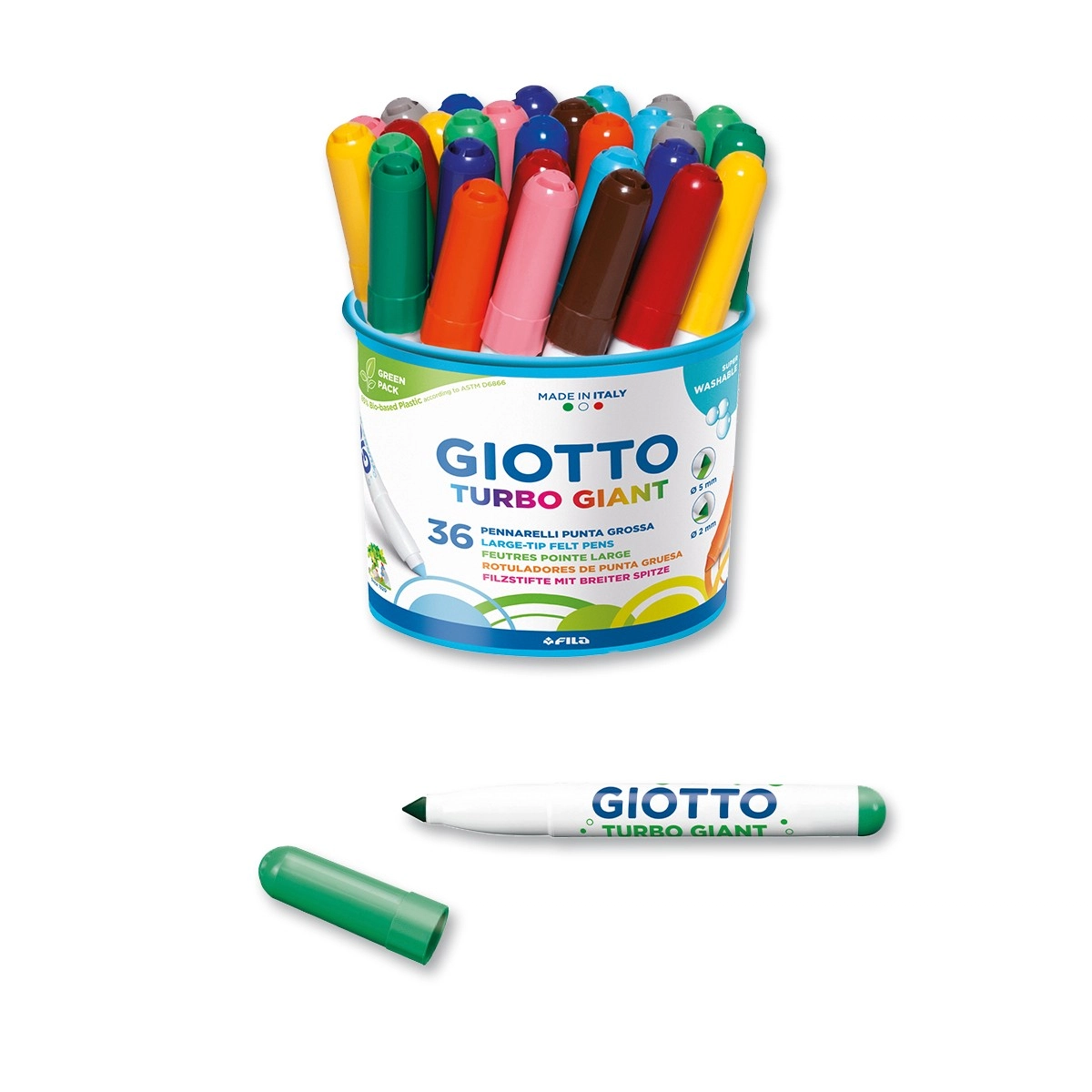 Giotto Be-Be Large Unbreakable Crayons - Pack of 10 (GBLP10