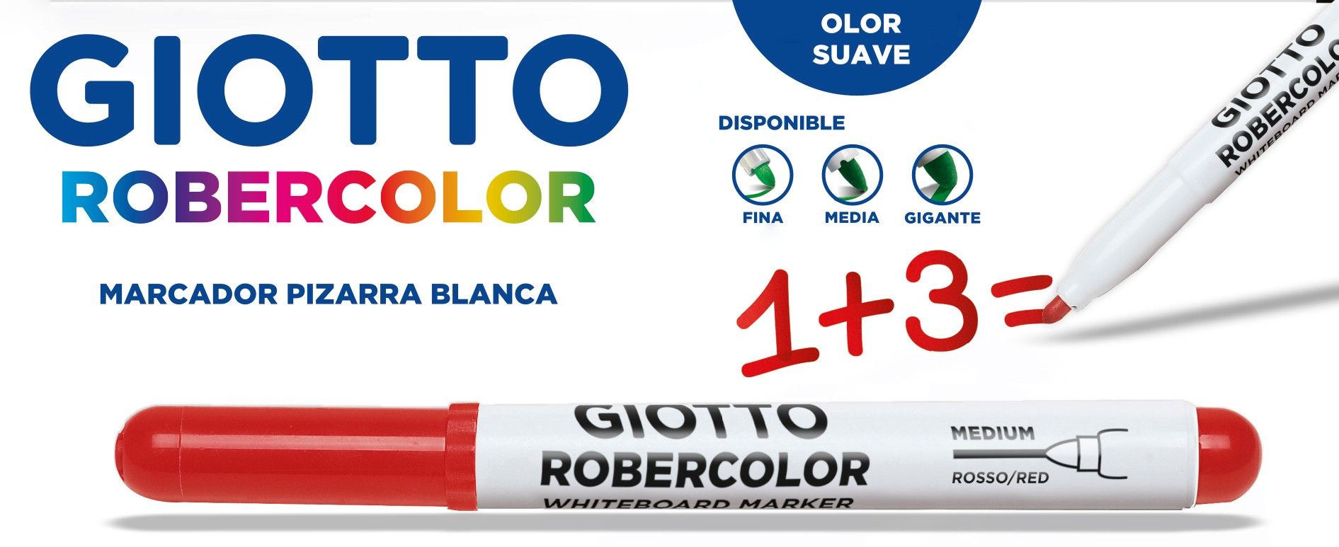 ROTULADOR PIZARRA BLANCA GIOTTO GRUESO BOLSA 4 SURTIDOS