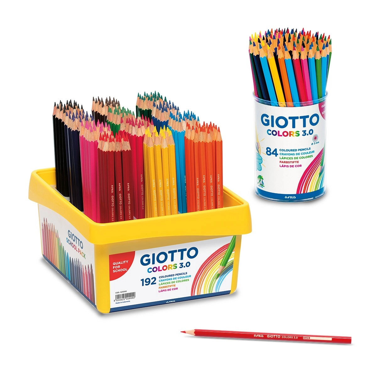 Maxi schoolpack 288 feutres Turbocolor Omyacolor Giotto